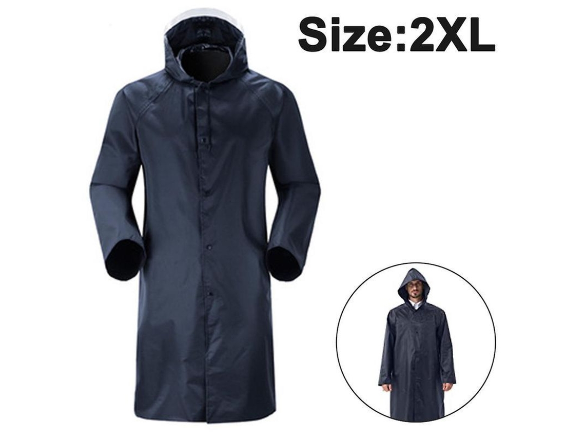 Fasst-abrigo Impermeable Con Capucha Largo Para Adultos Hombres Mujeres Jóvenes