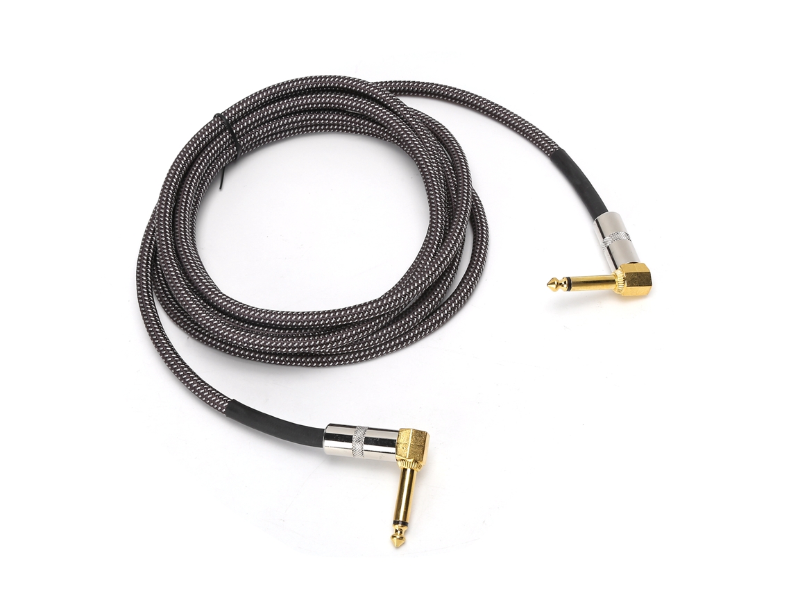 Cable Para Guitarra De 6,35 Mm, 3 M/9,8 Pies, Awg22, Cobre Libre De Oxígeno, Conector Chapado En Oro, Instrumento Musical