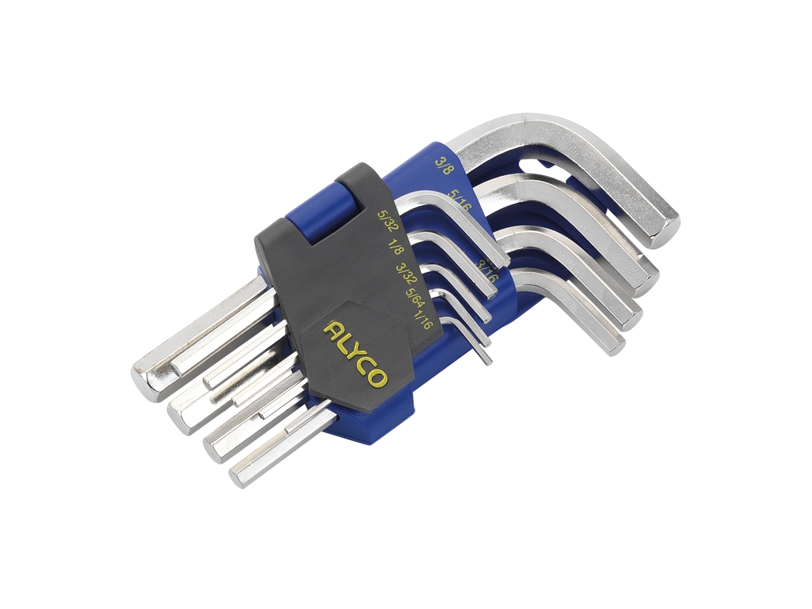 Juego 9 Llaves Allen Pulgadas S/Pl�stico ALYCO
