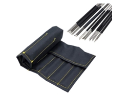 Kit de herramientas para manualidades, bolsa con ruedas, acero de alta calidad, fácil de manejar, organizador multiusos, ojales para herramientas