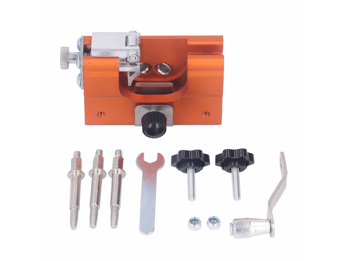 Kit Portátil De Afilado Manual Para Motosierras Con 3 Cabezales De Afilado Para La Mayoría De Las Motosierras.