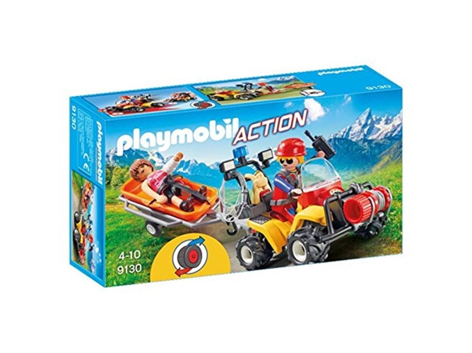 PLAYMOBIL Action: Moto 4 de Resgate