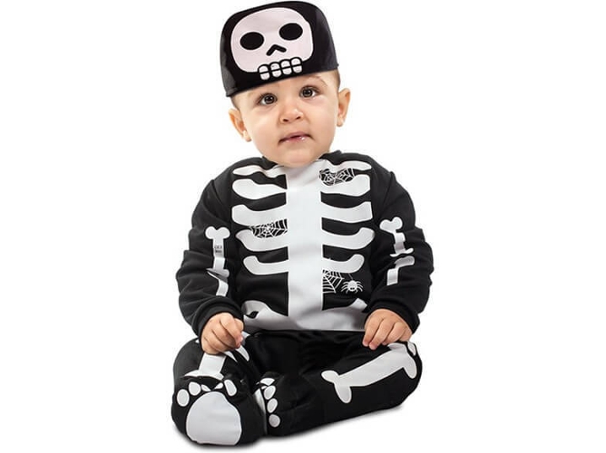 Disfraz de Bebé DISFRAZZES Esqueleto Infantil (Talla: 6 a 12 meses)