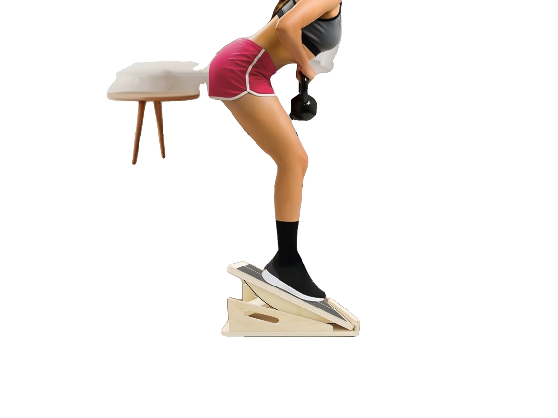 Tabla de equilibrio, ángulo de inclinación ajustable de 25° a 35°, capacidad de carga de 200 kg, dimensiones de 40 cm x 30 cm, peso neto de 2,75 kg