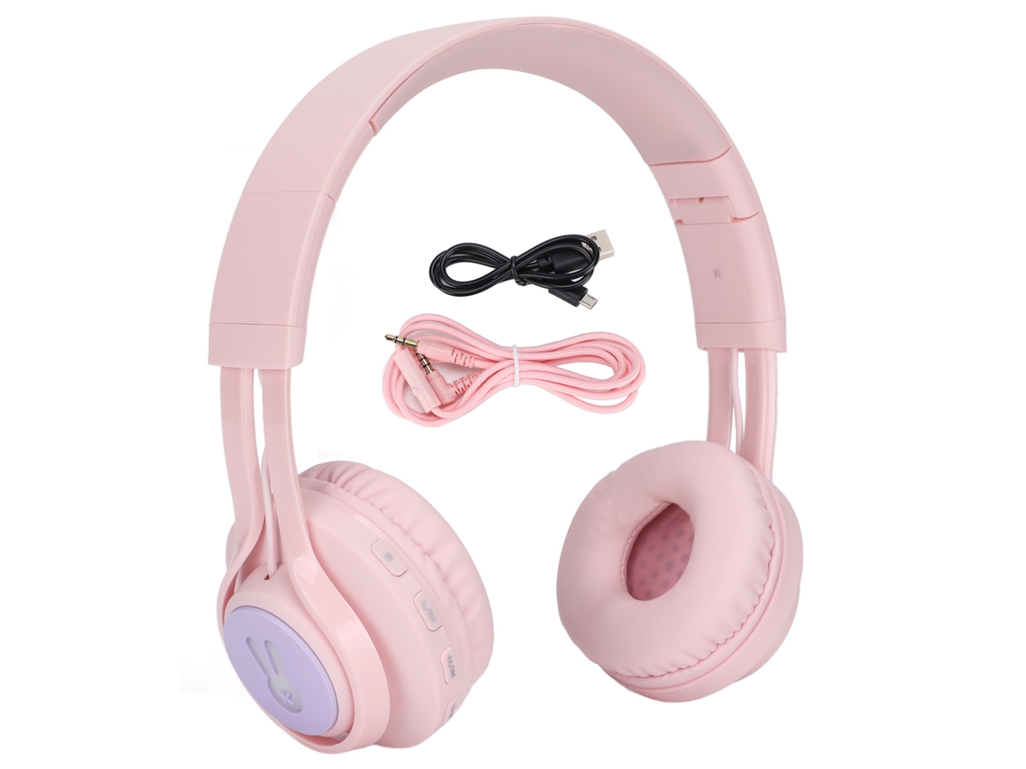 Auriculares Bluetooth Bt06c+ Para Niños Con Luz Rgb Ajustable Y Modo Infantil.