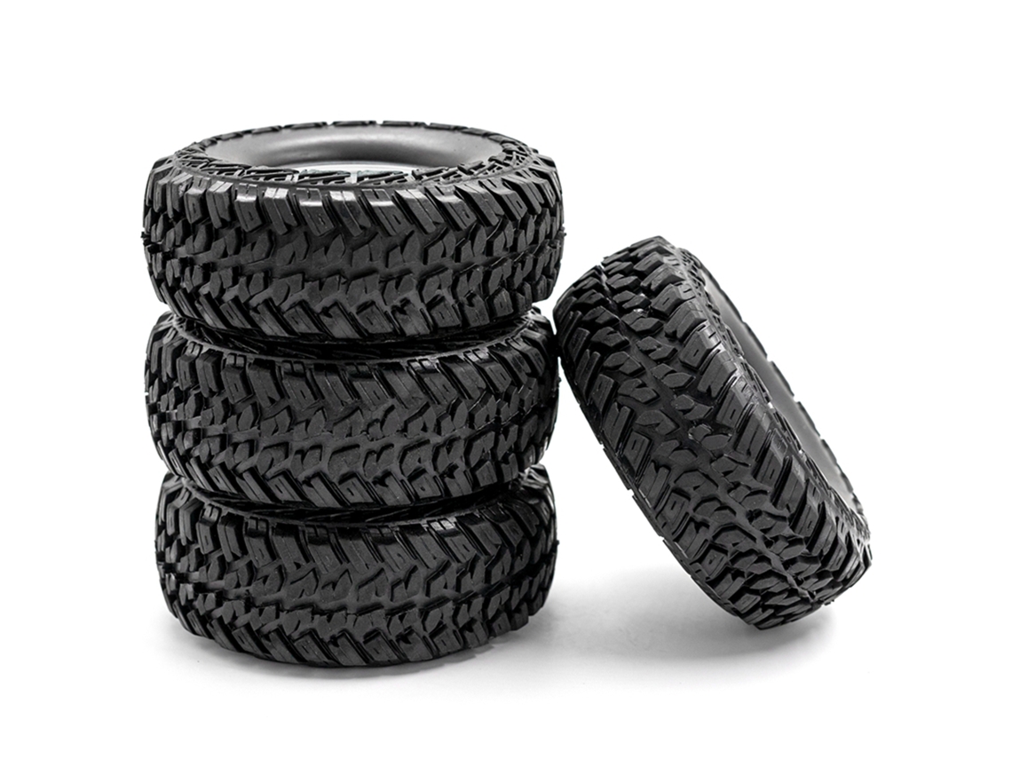 Neumáticos Con Llantas Para Coche Rc 1/10 Traxxas Trx-4 Axial Scx10 90046 90047 Cc10 Neumáticos De Goma Todoterreno