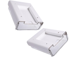 Caja De Almacenamiento Autoadhesiva De 2 Piezas Para Debajo Del Escritorio, Organizador Transparente Para Suministros