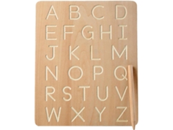Tablero De Reconocimiento De Letras De Madera De Haya, Tablero De Escritura Educativo Para Niños