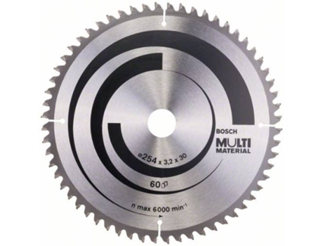 Disco de Sierra Circular BOSCH Multi Material 254x30x3.2 mm - 60