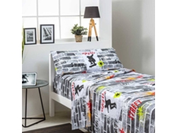 Juego de Sábanas COTTON ARTEAN Juvenil (Multicolor - Cama de 105 cm - Algodón, Poliéster)