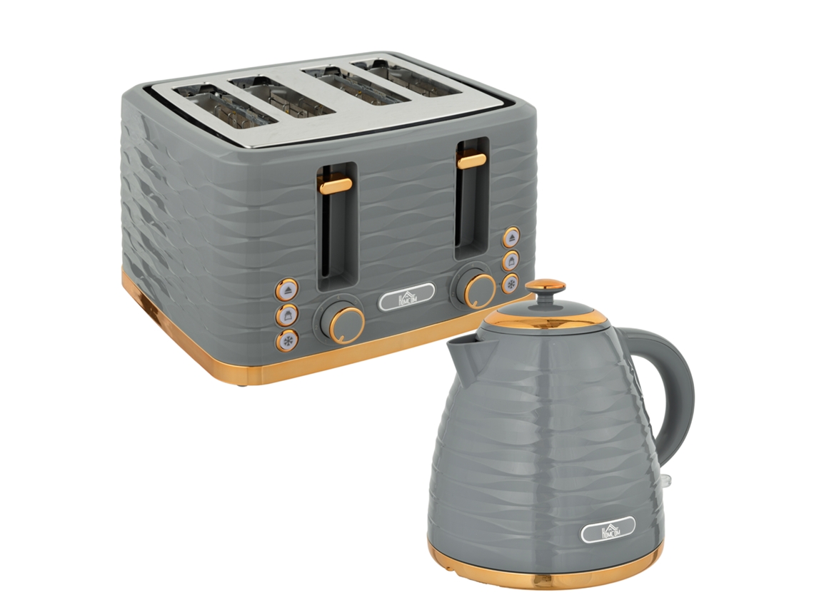 Kit de tostadora y hervidor eléctrico 2 en 1, 7 niveles