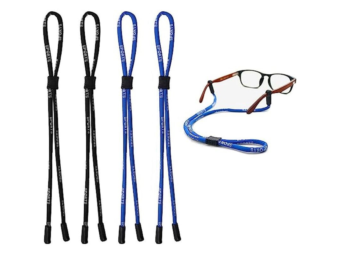 4 Cordones De Seguridad Para Gafas, Cadena De Nailon Ajustable Universal Para Gafas De Sol Deportivas.