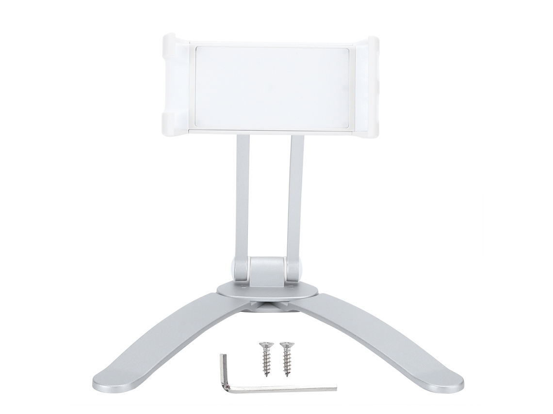 Soporte De Pared Para Tableta, Pc Y Teléfono De Aluminio, 2 En 1, Para Cocina, Baño Y Escritorio, Blanco