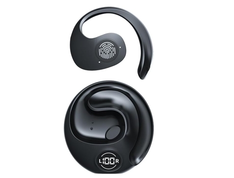 Auriculares inalámbricos Tws Auriculares inalámbricos Auriculares deportivos con estuche de carga para juegos y deportesnegro AUJEZON
