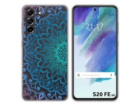 Carcasa Samsung Galaxy S21 FE 5G TUMUNDOSMARTPHONE Dibujos Transparente Multicolor