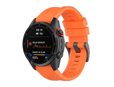 Correa para reloj Garmin Fenix 7x de silicona de liberación rápida naranja VENISYMLIS