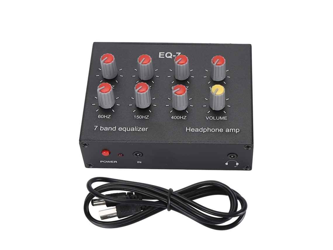 Ecualizador de sonido (ajuste de graves profesional, interfaz 5.5x2.1)