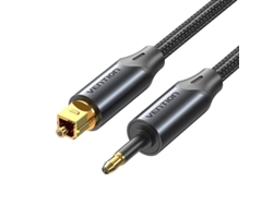 Cable de Audio de Fibra Óptica VENTION Bkcbh/ 2M/ Negro