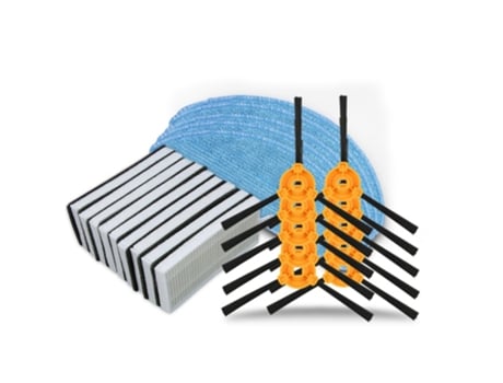 Ajuste para Ecovacs accesorios de Robot de barrido Dn621Dn620/Dh35/45 cepillos laterales de filtro Hepa paño de mopa