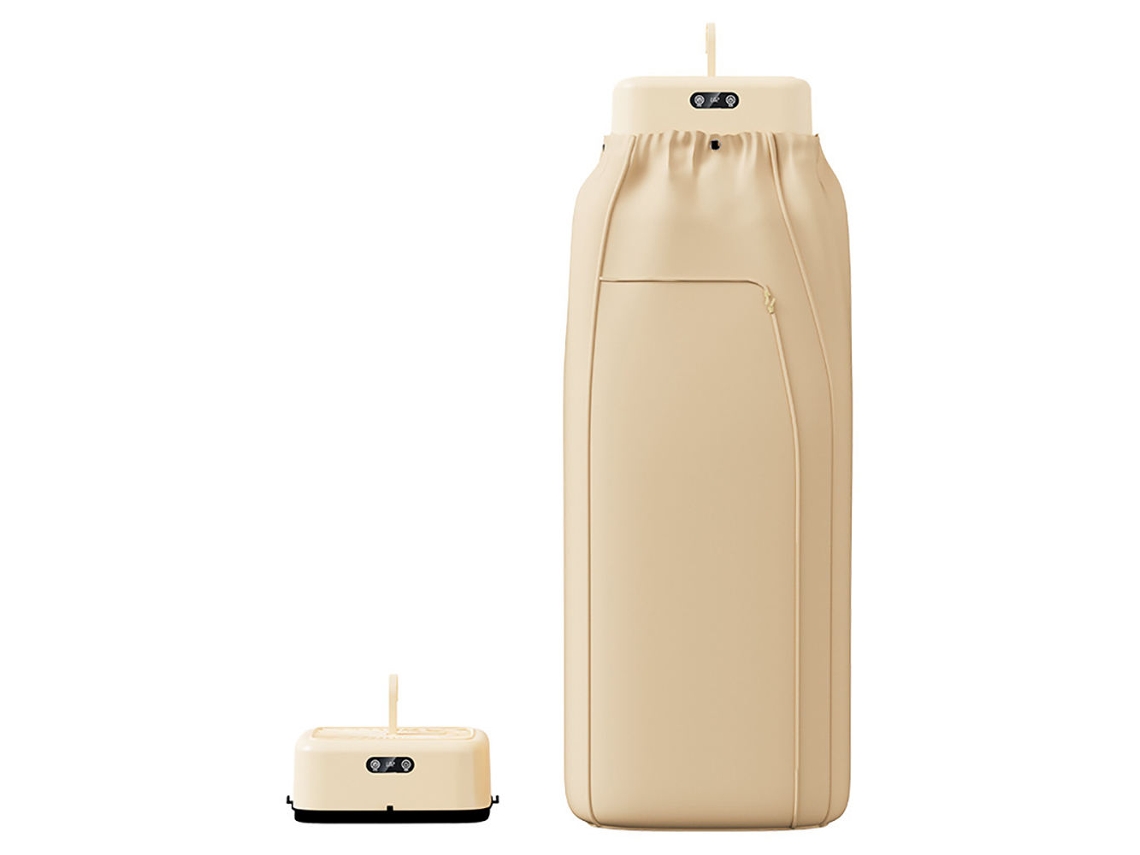Secador de pelo portátil plegable SFUSHOS, tipo armario, para uso doméstico (beige, estándar europeo)