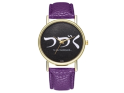 Reloj De Cuarzo Elegante Y Fashion Unisex Casual Regalo (morado)