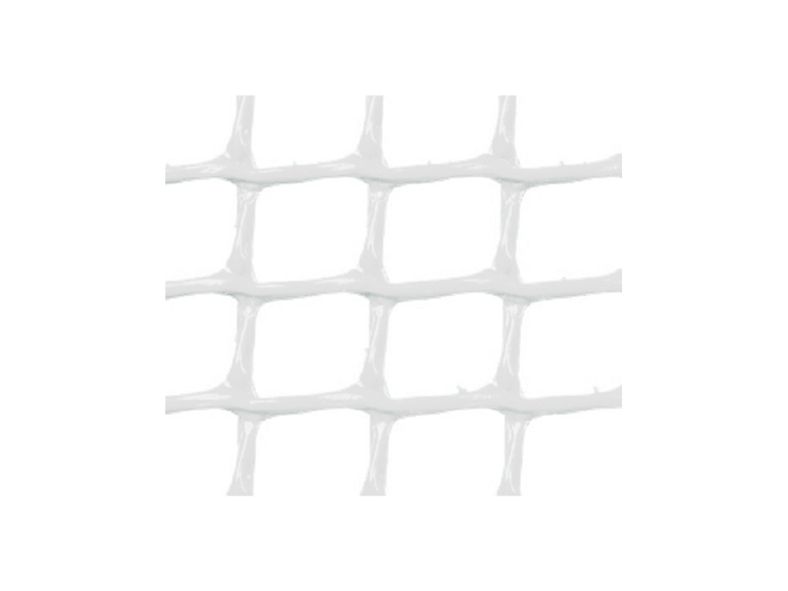 MALLA PLASTICA CUADRADA 1x1 cm BLANCA 1x25 m