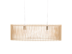 Lámpara de techo BELIANI Chari de Madera contrachapada Madera clara 80x25x124