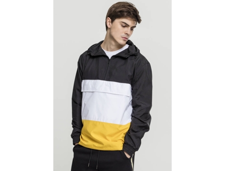 Chubasquero para Hombre URBAN CLASSICS Parka Pull Over Negro para Fitness (S)