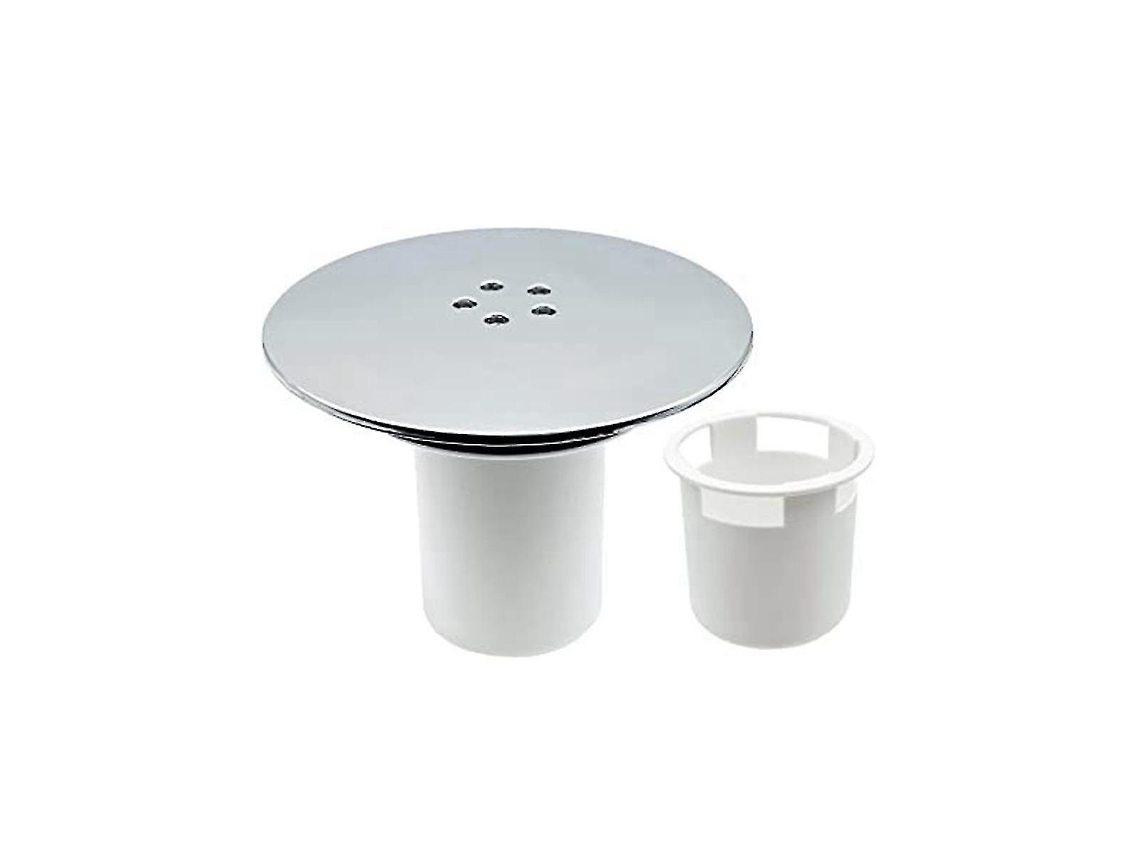 Desagüe De Plomo Para Baño De Plástico Con Tapa Desmontable Rápida Y Desodorante 90mm Plata