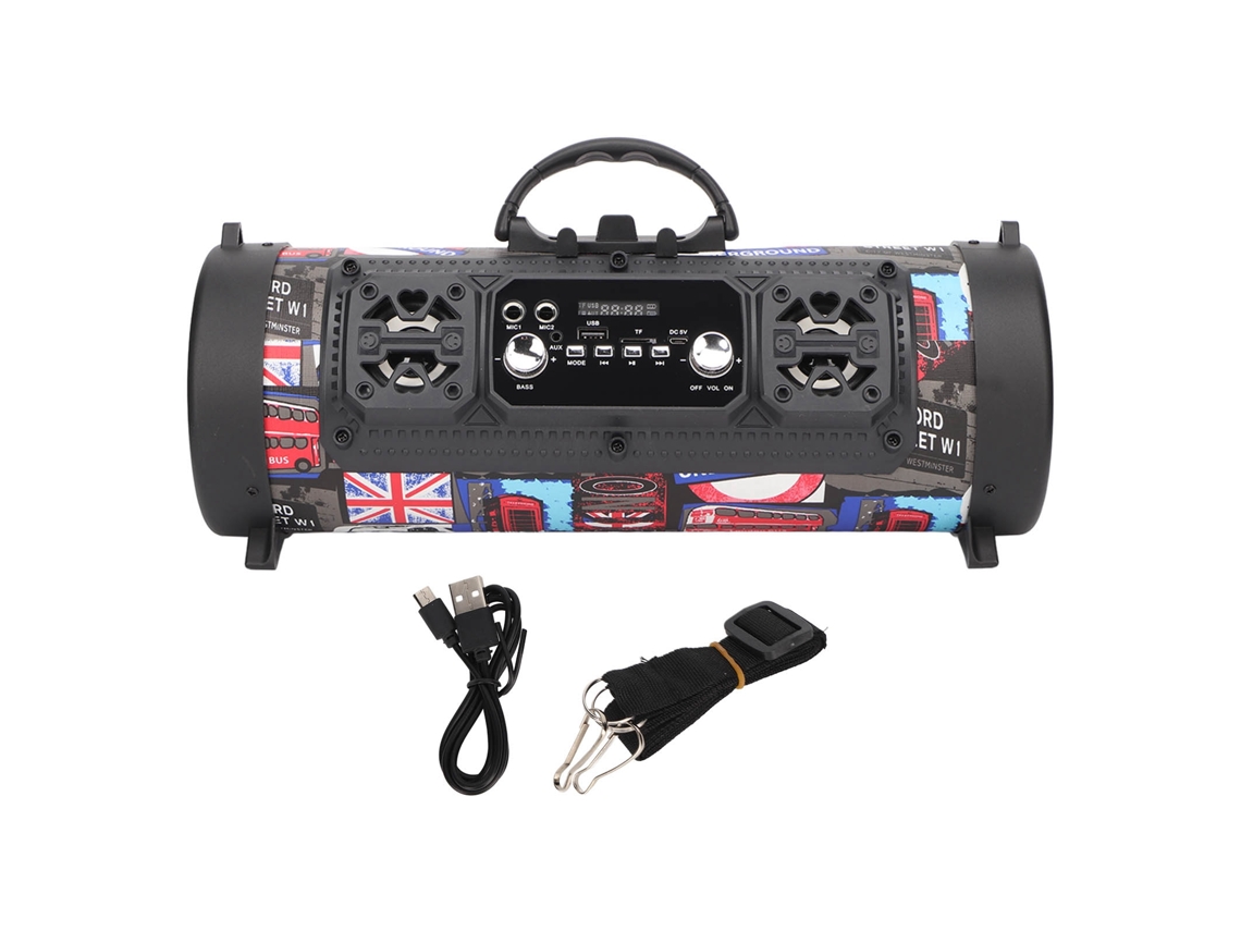 Altavoz Bluetooth Portátil Con Subwoofer, 20 W, Sonido Hifi, Volumen Ajustable, Inalámbrico Para Uso Doméstico Y En Exteriores.