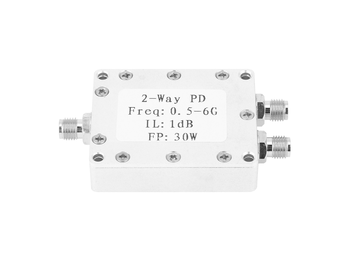 Divisor de potencia RF de 2 vías de 0,5 a 6 GHz y 30 W con conectores SMA | Sin marca