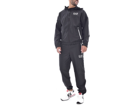 Chándal EA7 Poliéster Hombre (XL - Negro)