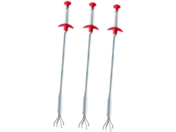 Juego de 3 piezas para desatascar desagües, abrazaderas flexibles de acero, herramienta práctica para cocina y baño, ideal para limpiar tuberías - Vayotoy