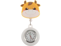 Reloj Bolsillo Retráctil Enfermeras Hebilla Práctica Cuarzo Metal Delicado Diseño Dibujos Animados Médico Uso