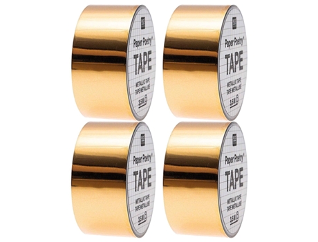 4 cintas de carrocero espejo dorado 1,9 cm x 3,5 m RICO DESIGN