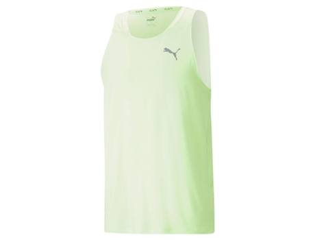 Camiseta sin Mangas de Hombre para Running PUMA Run Cloudspun Verde (2XL)