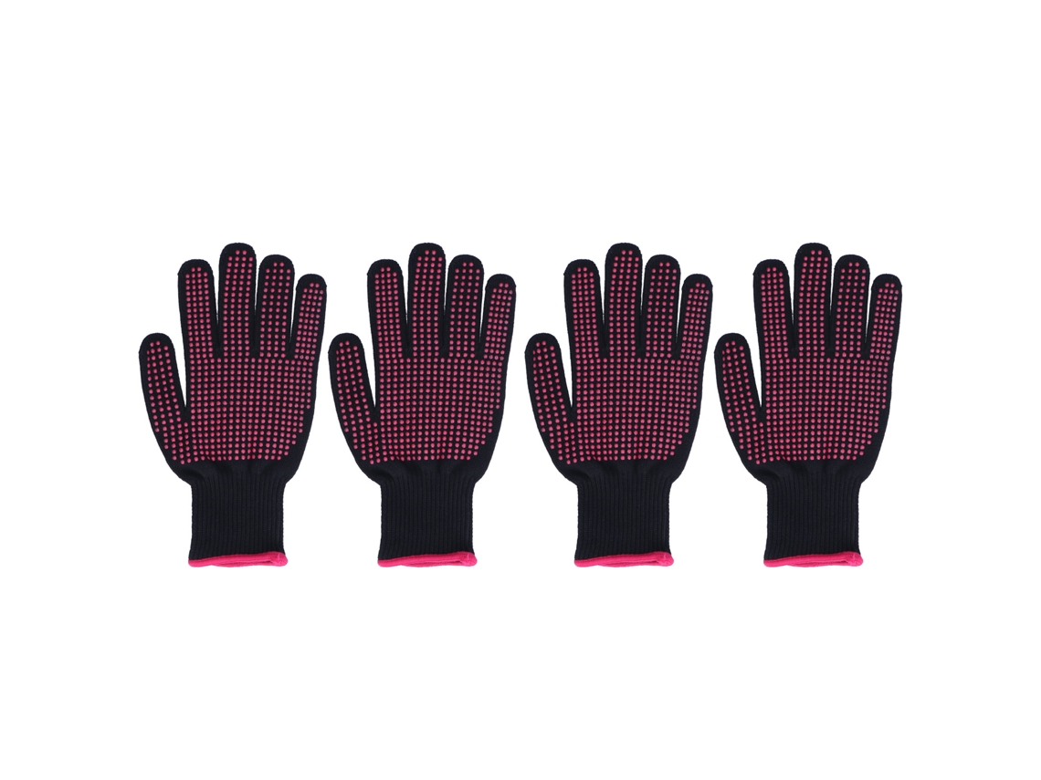 Guantes de silicona resistentes al calor y a las caídas para horno, cocina y barbacoa, 4 unidades con marca.