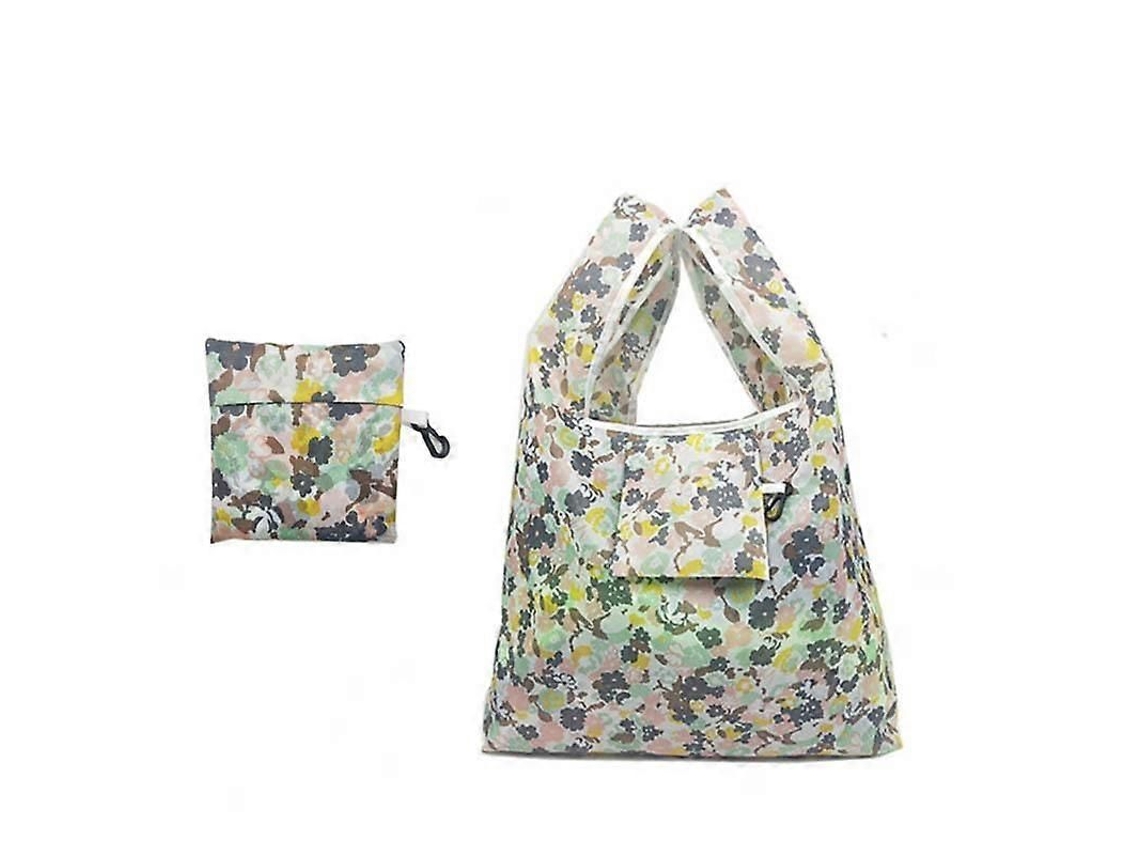 Bolso plegable Vogue con estampado floral, ideal para ir de compras, un bolso de mujer moderno y portátil con estampado de flamencos, reutilizable y de gran tamaño.