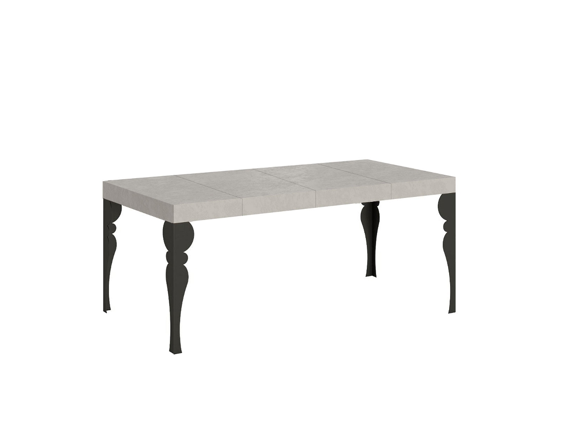 Mesa extensible Paxon Premium Cashmere 90/246x90 cm con patas antracita Itamoby