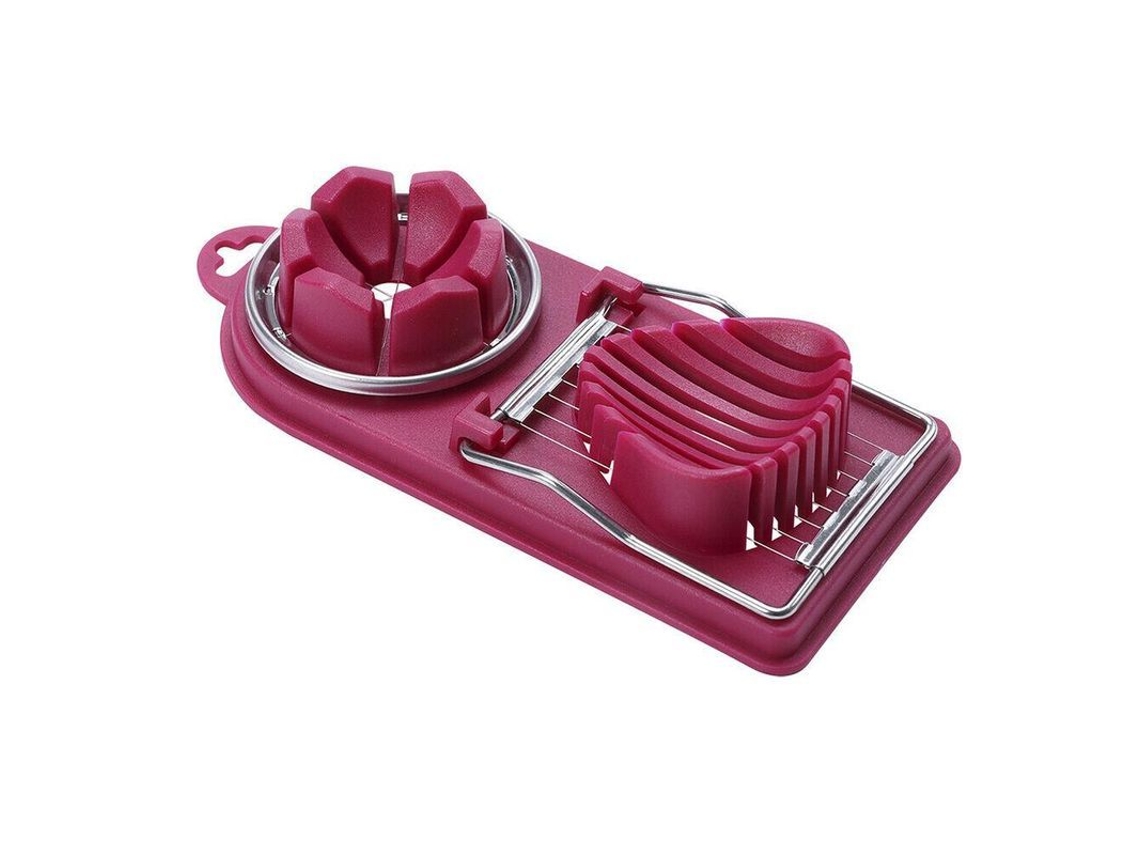 2026-8624-cortador De Huevos De Acero Inoxidable 2 En 1 Con Molde Flor Para Cocina Nbm Rojo