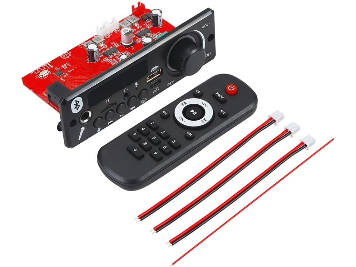 Placa Decodificadora Mp3 De 12 V Para Bricolaje, Módulo De Radio Fm Para Reproductor De Coche, Tf, Usb, Grabación, Micrófono