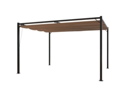 Pérgola CONCEPT U (Gris - Poliéster - 300x400x224 cm)