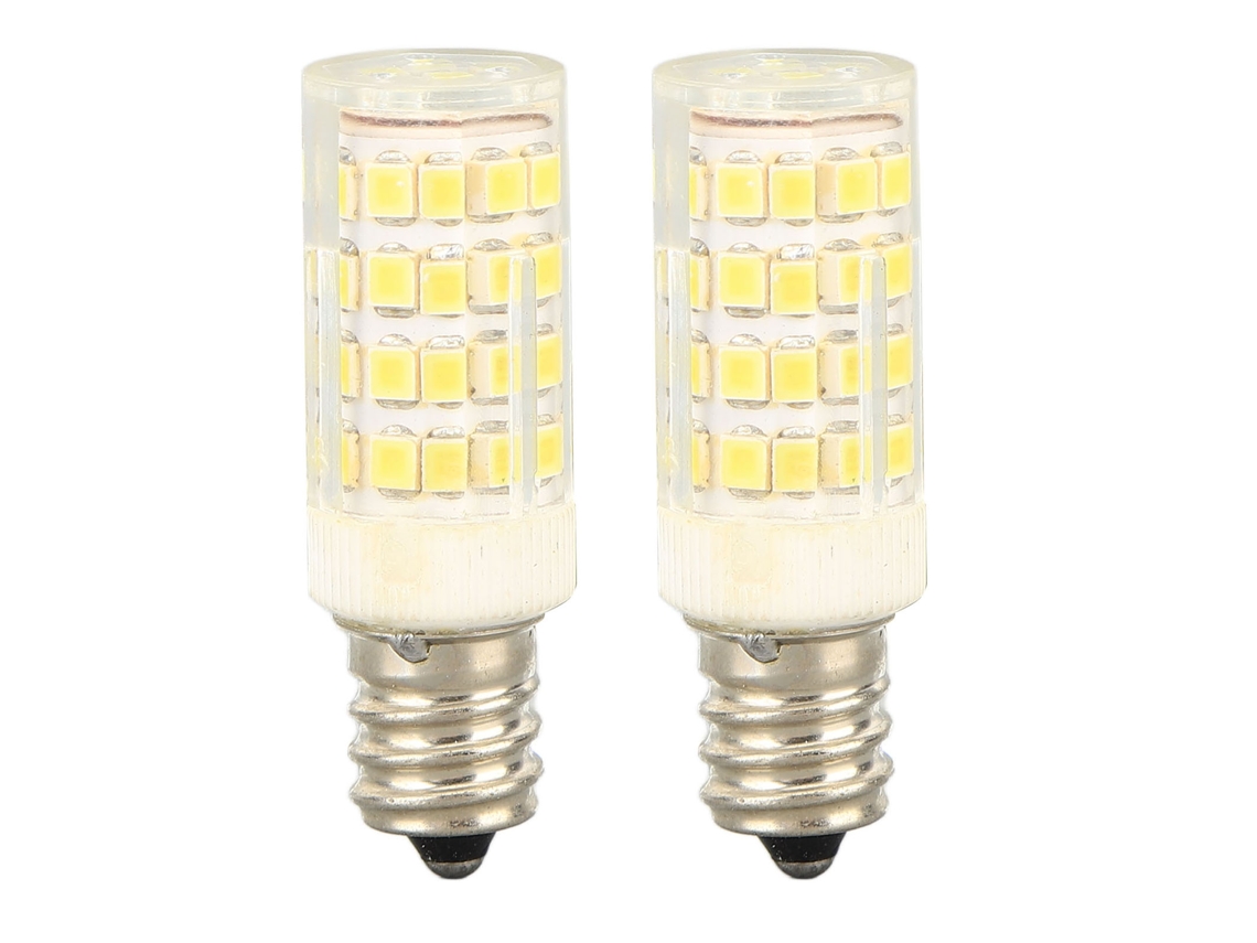 2 unidades, bombilla LED regulable E12 de 52 LED, 100-130 V, para ventilador de techo, lámpara de techo o lámpara de sal.