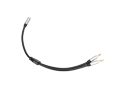Cable auxiliar de 3,5 mm, hembra a dos machos, 0,3 m CHABERLU