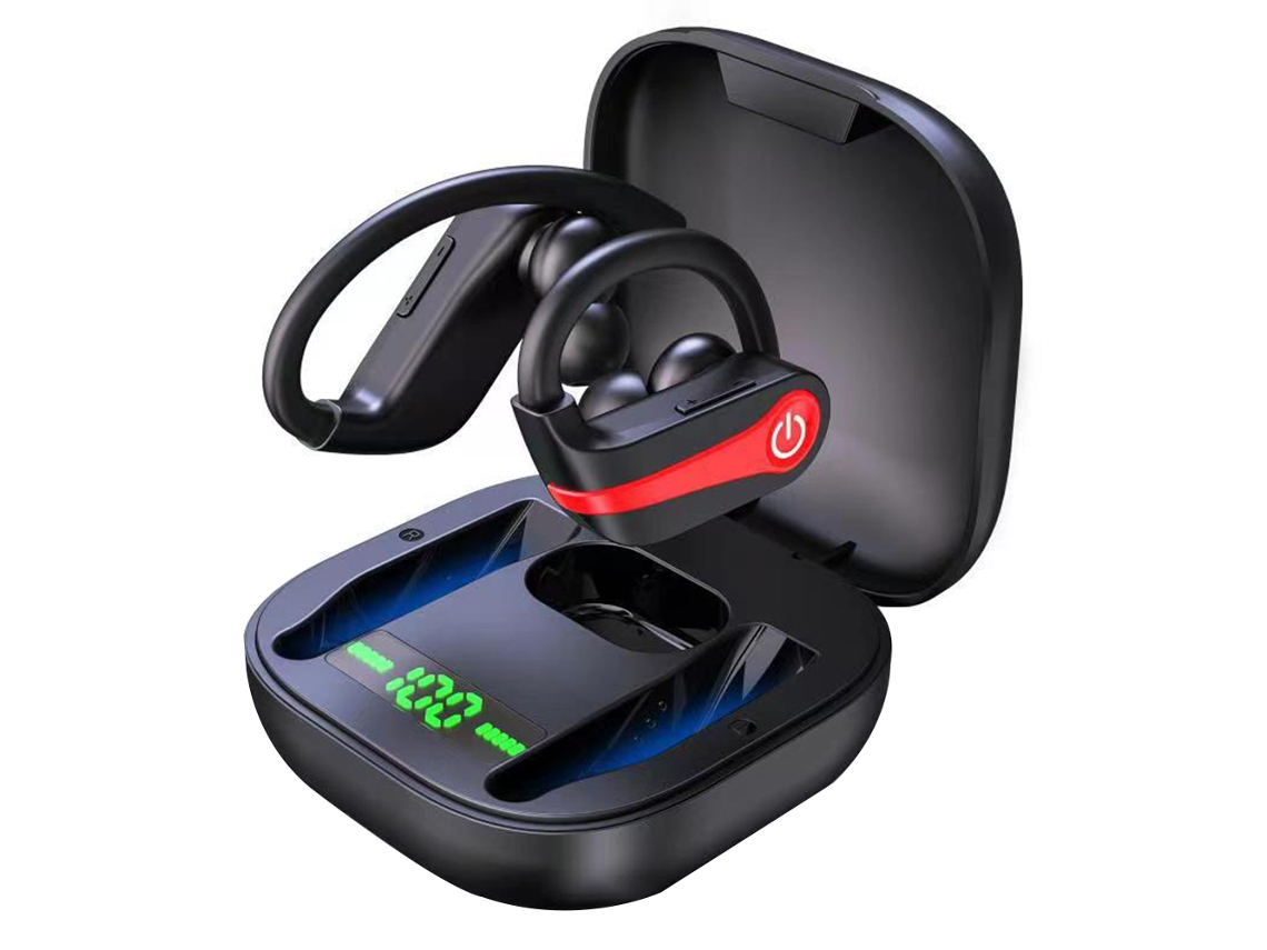 Auriculares inalámbricos Auriculares para correr, Auriculares Bluetooth 5.1  Auriculares inalámbricos Auriculares estéreo Auriculares para el oído Nuevo