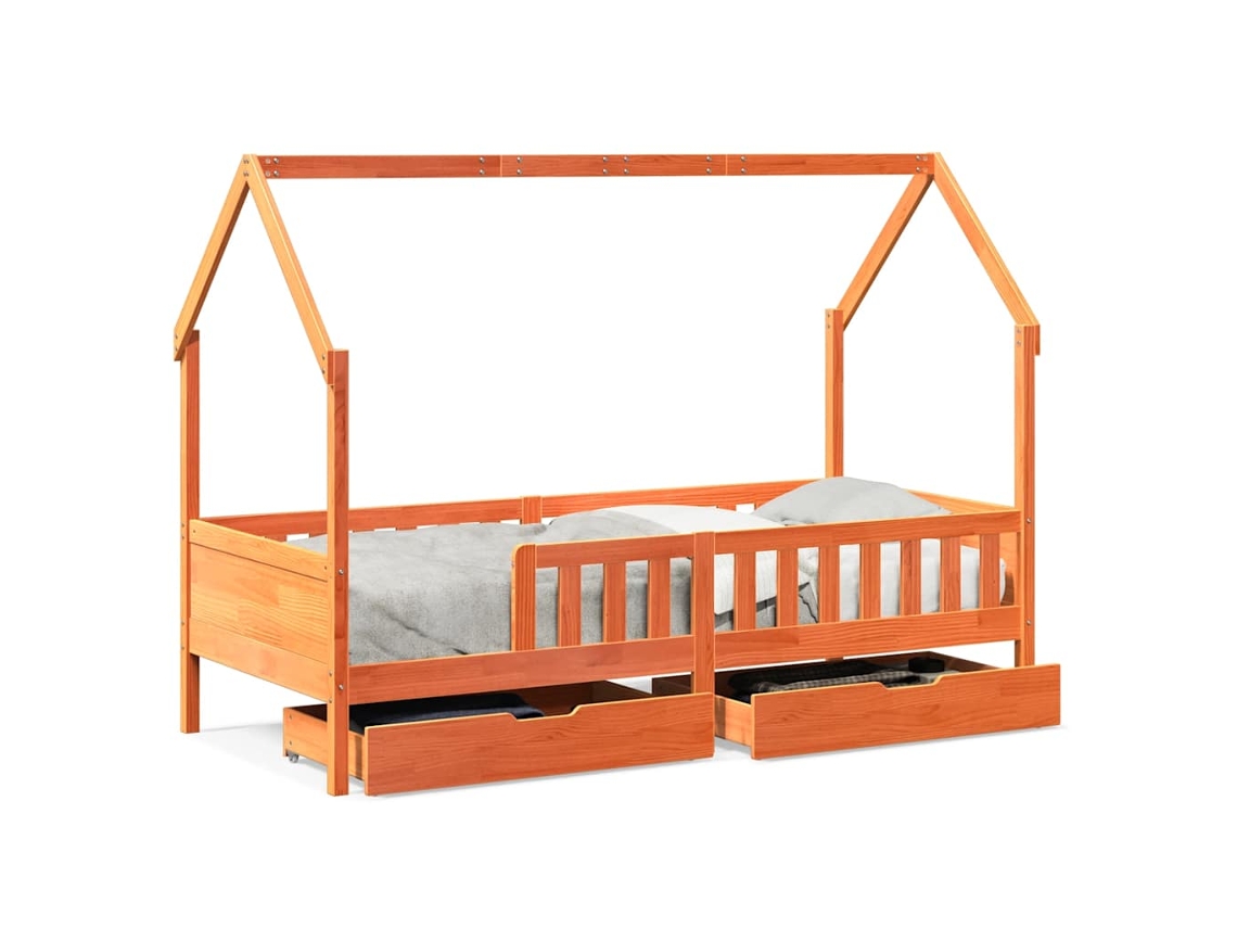 Maison Exclusive - Estructura De Cama Infantil Con Cajones Madera Pino 90x190 Cm