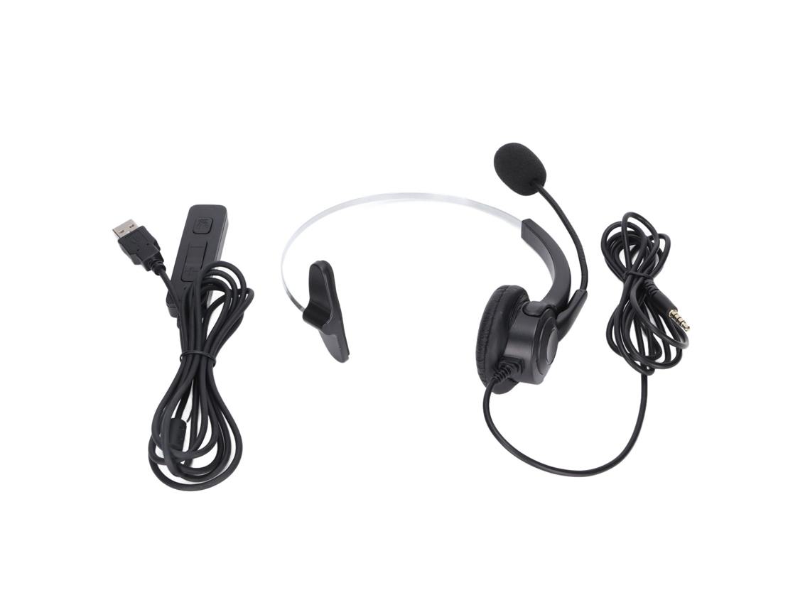 Fone De Ouvido Usb E 3.5mm Com Microfone Cancelamento De Ruído Para Pc Laptop Celular
