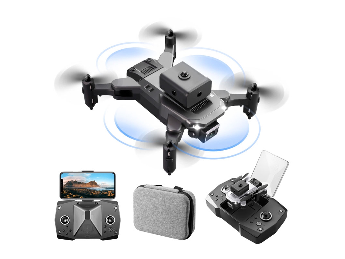 KY912 Mini Drone para evitar obstáculos (Sin cámara - Duración de la batería: 12 min - Negro)