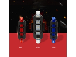 Luz Trasera Led Recargable Por Usb Para Bicicleta Con 4 Modos De Iluminación, Diseño Resistente Al Agua Y Batería De 160 Mah.