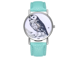 Reloj De Pulsera Unisex De Cuero Con Esfera Redonda Y Movimiento De Cuarzo.